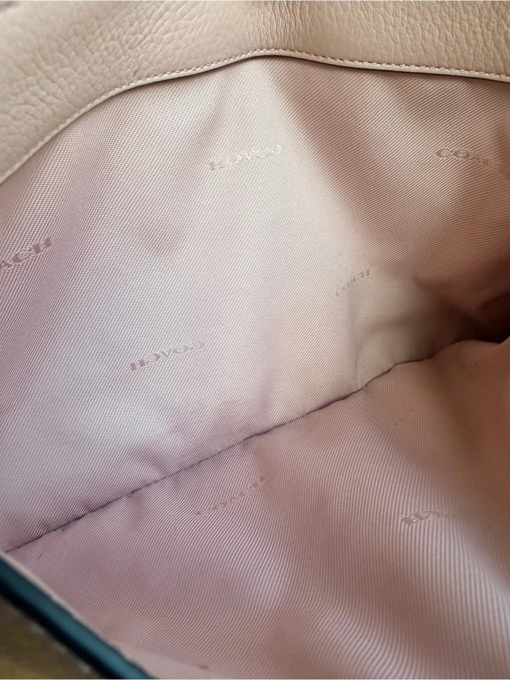 Coach pebbled leather